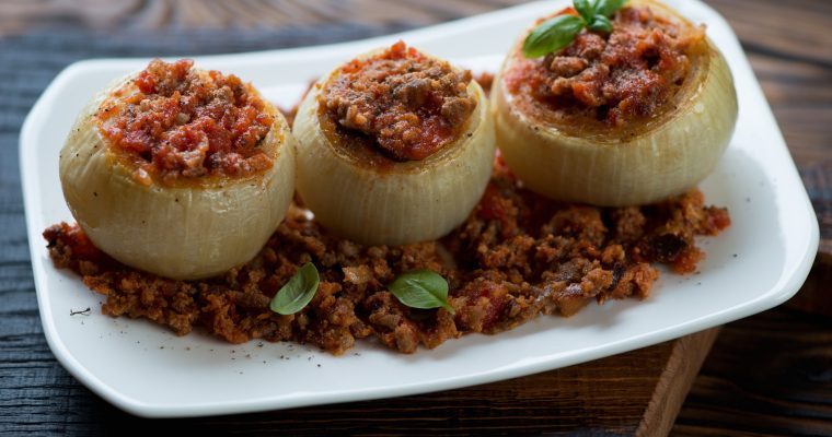 Roasted Onions with Fiery Rouille
