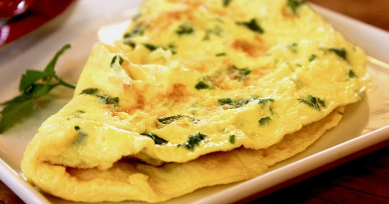 Three-minute Herb and Goat Cheese Omelet